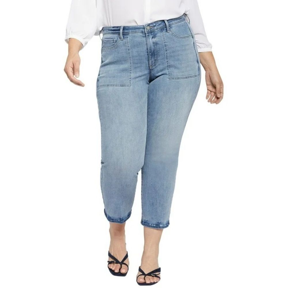 NYDJ womens Piper Relaxed Straight Jean, Size 12